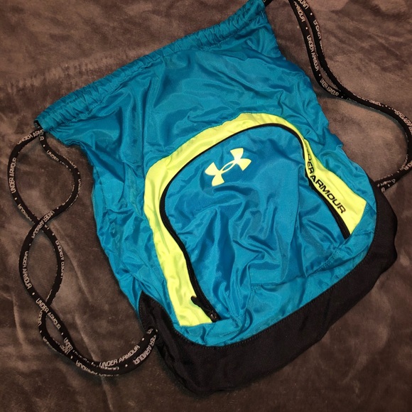 Under Armour Backpack Turquoise and Neon Yellow - Picture 1 of 1